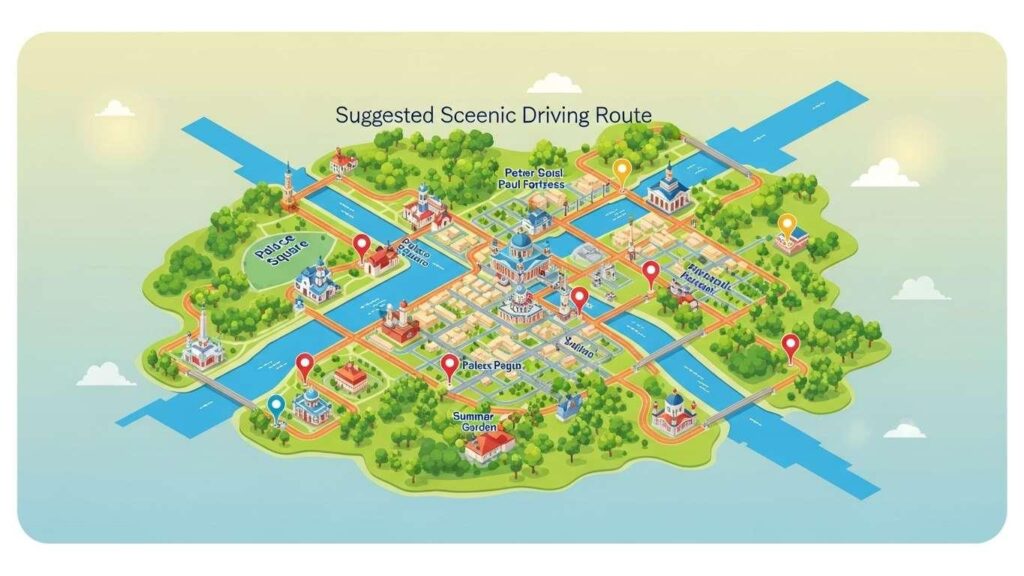 tur po peterburgu na arendovannom avto idei marshrutov 2